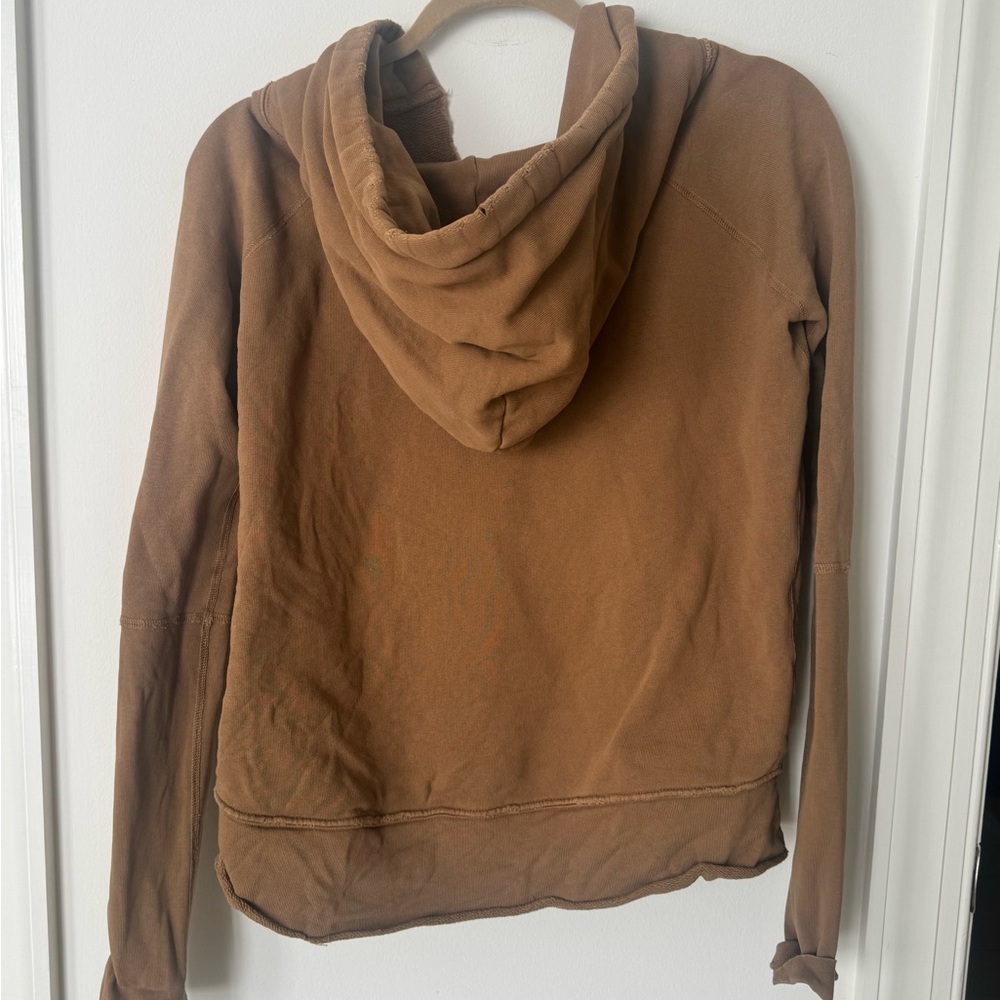 Nili Lotan Mocha Brown Hoodie with Front Pockets XS new - Picture 4 of 8